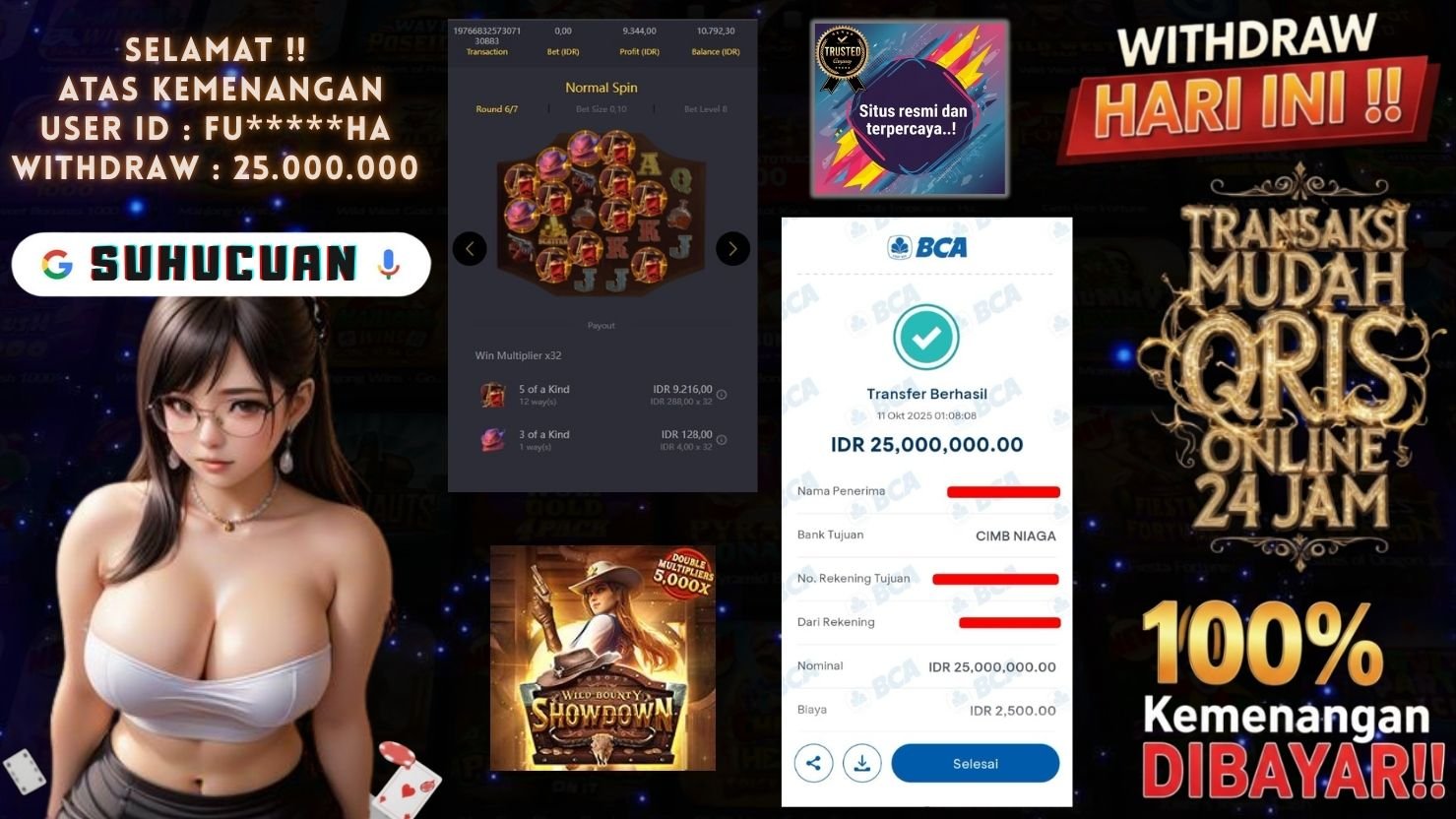 SUHUCUAN JACKPOT SLOT WILD BOUNTY SHOWDOWN